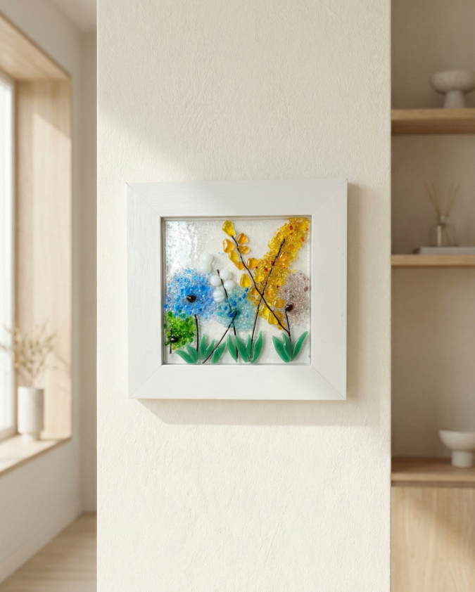 Bahar Esintisi: El Yapımı Kır Çiçekleri Duvar Dekoru