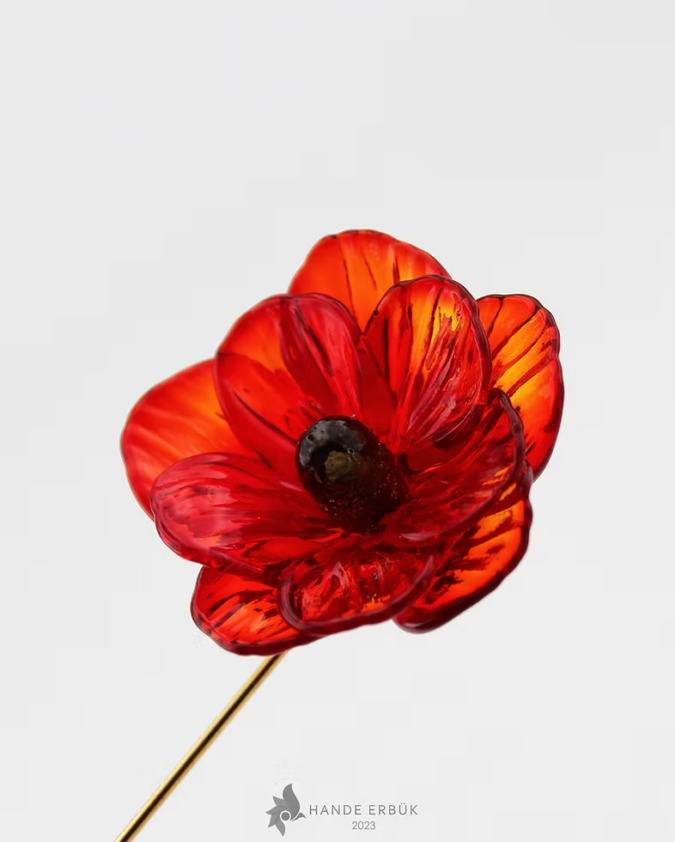 Çiçek Yaka İğnesi