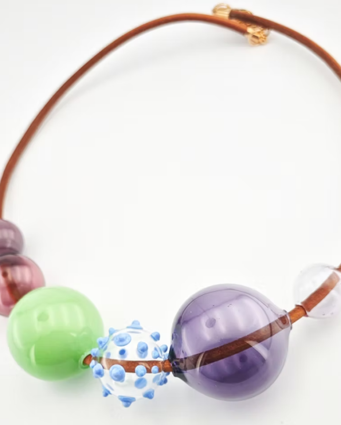 Neşeli Üfleme Cam Balon Kolye II